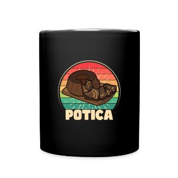 Potica Rollkuchen Slowenien Osteuropa Rezept - Tasse einfarbig - Schwarz - Vorne