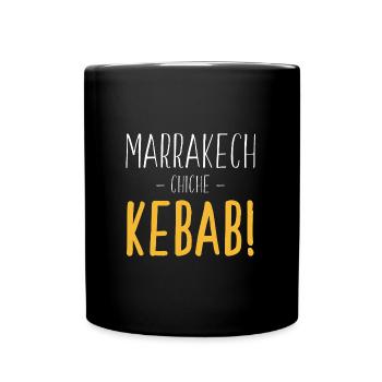 Marrakech Chiche Kebab - White Yellow - Full Colour Mug - black - Front