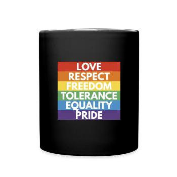 LGBTQ+ - Full Colour Mug - black - Front