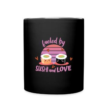 Sushi - Tasse einfarbig - Schwarz - Vorne