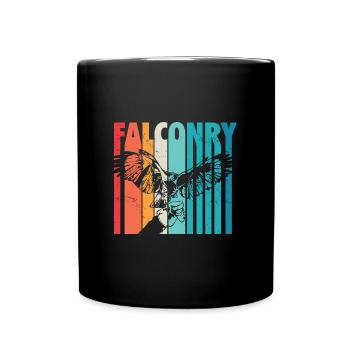 Fauconnerie - Mug uni - noir - Devant
