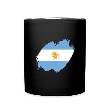 Argentine Drapeau Amérique du Sud Drapeau argentin - Mug uni - noir - Devant