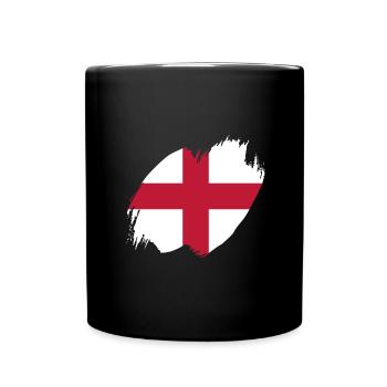 England Flag Vintage English Flag Used Look - Full Colour Mug - black - Front