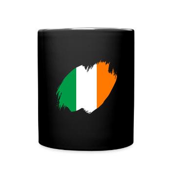 Ireland Flag Vintage Irish Flag Dublin - Full Colour Mug - black - Front