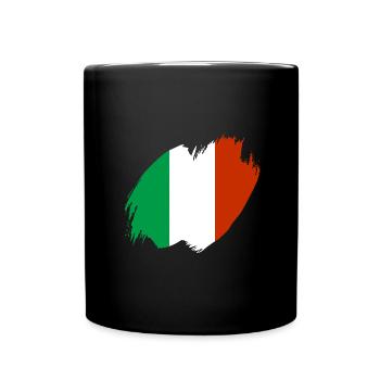 Italie Drapeau Vintage Drapeau Italien Occasion Look - Mug uni - noir - Devant