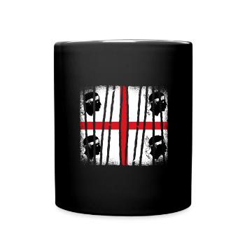 Sardinien Flagge Sardische Fahne Sardegna Fahne - Tasse einfarbig - Schwarz - Vorne