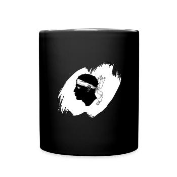 Korsika Flagge Korsika Fahne Corsica Korsischen - Tasse einfarbig - Schwarz - Vorne