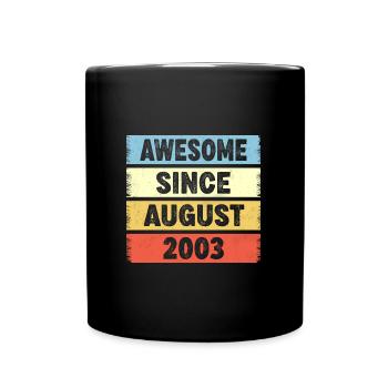 Awesome Since August 2003 19e anniversaire - Mug uni - noir - Devant