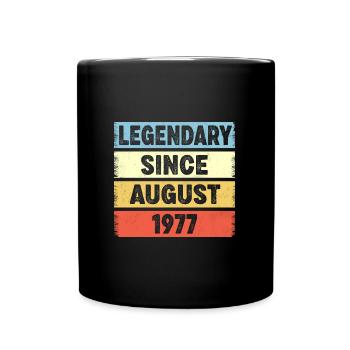 45 Years Old Legendary Since August 1977 45th - Full Colour Mug - black - Front