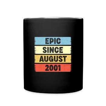21 Years Old Epic Since August 2001 21st Birthday - Full Colour Mug - black - Front