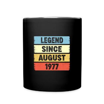 45 Years Old Legend Since August 1977 45th - Full Colour Mug - black - Front