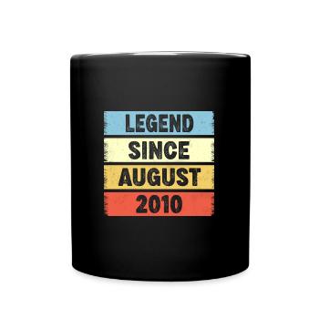 12 Years Old Legend Since August 2010 12th - Full Colour Mug - black - Front
