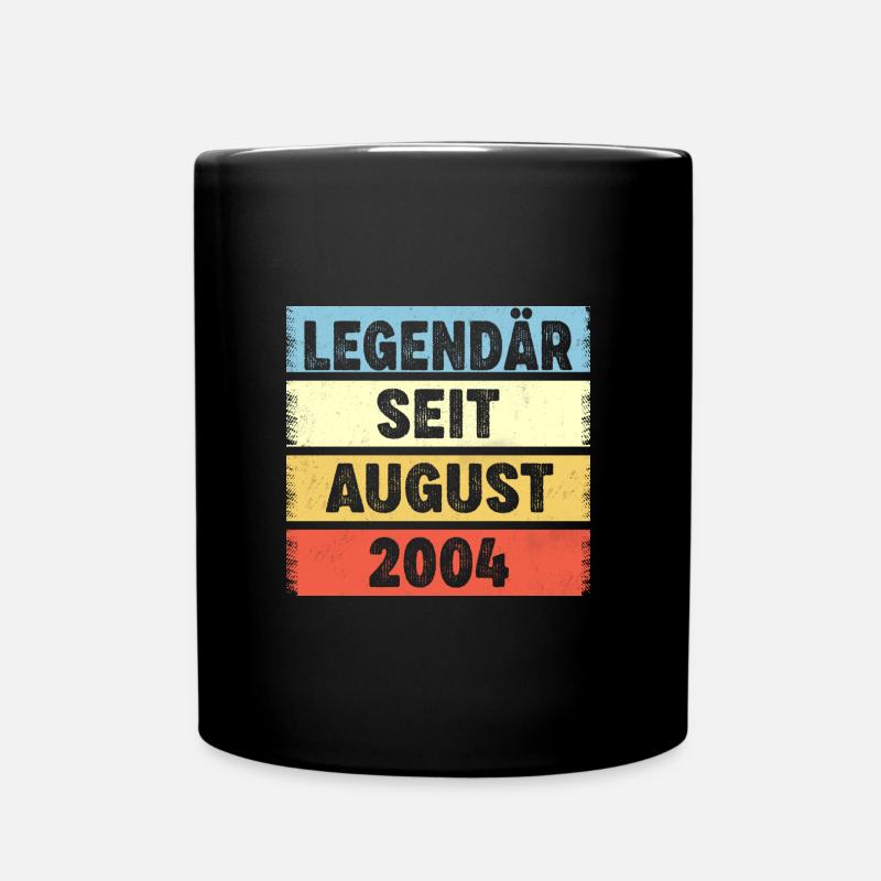 18 ans légendaires depuis août 2004 18ème anniversaire - Mug uni - noir