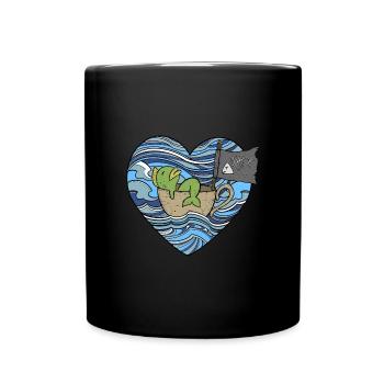 Fish distress - Full Colour Mug - black - Front