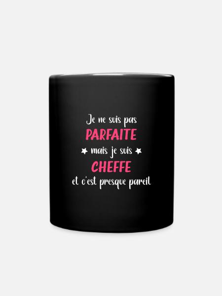 Parfaite Cheffe - Mug uni - noir