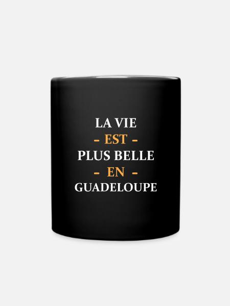 La vie est plus belle en Guadeloupe - Mug uni - noir