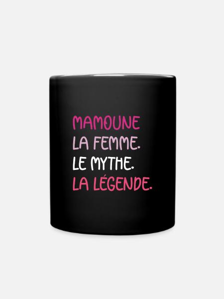 La femme le mythe la légende mamoune - Mug uni - noir