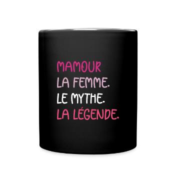 La femme le mythe la légende Mamour - Mug uni - noir - Devant