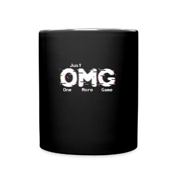 OMG One More Game Pixelated Arcade Acronyme - Mug uni - noir - Devant