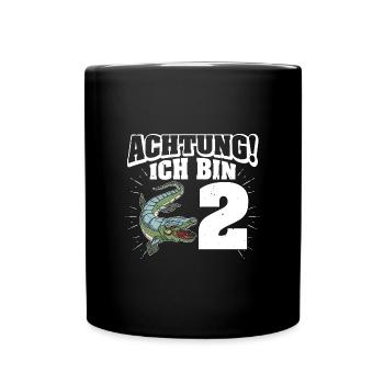 Dinosaurier Geschenk Kinder Urzeit Dino Spruch - Tasse einfarbig - Schwarz - Vorne