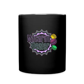 Macaroon Dessert Kekse Italien Geschenk - Tasse einfarbig - Schwarz - Vorne