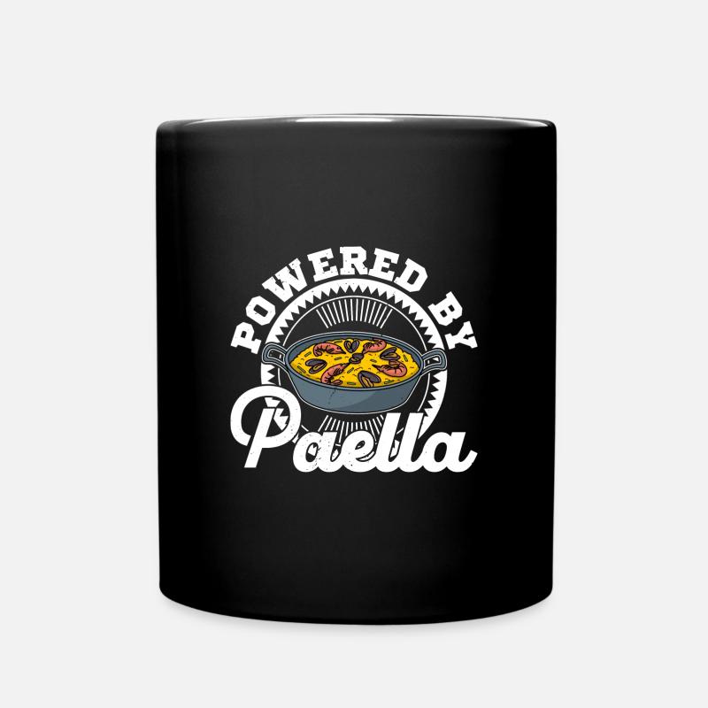 Plat de riz Espagne Paella Valencia dicton - Mug uni - noir