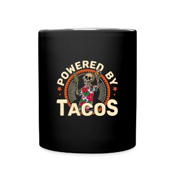 Mexiko Reise Urlaub Tequila Taco Sommer - Tasse einfarbig - Schwarz - Vorne