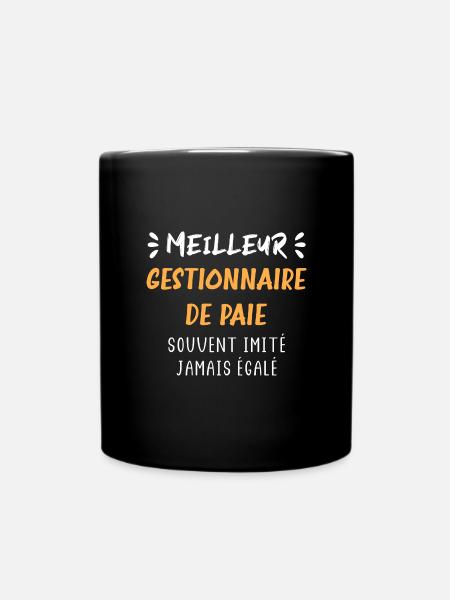 gestionnaire de paie - Mug uni - noir