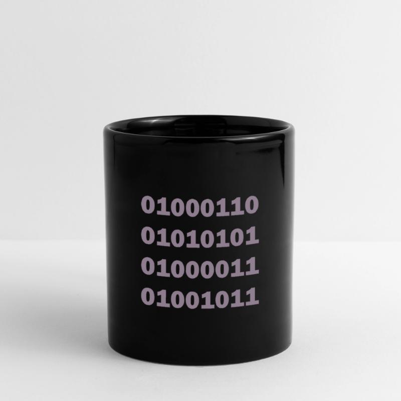 Binary Code Fuck Full Colour Mug