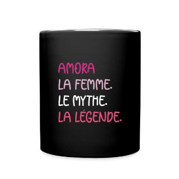 La femme le mythe Amora - Mug uni - noir - Devant