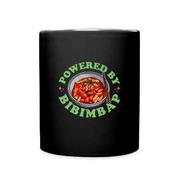Bibimbap Kimchi Korean Cuisine Dish Ramen - Full Colour Mug - black - Front
