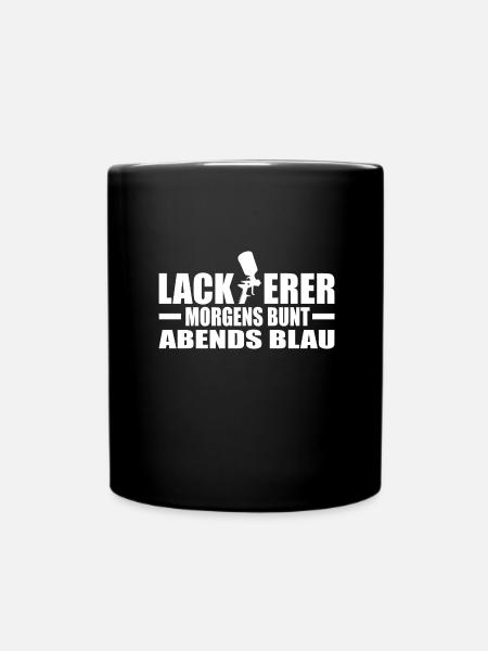 Lackierer - Tasse einfarbig - Schwarz