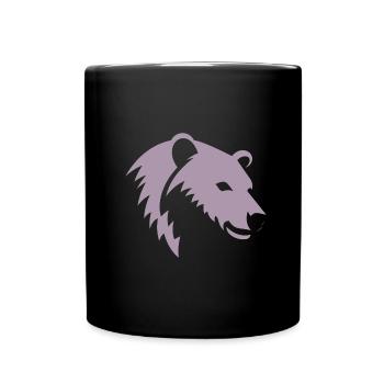 Silhouette d’ours d’une tête d’ours polaire - Mug uni - noir - Devant