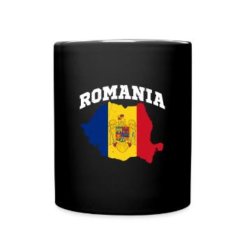 Balkan Rumänien Volk Reise Urlaub Rumäne - Tasse einfarbig - Schwarz - Vorne