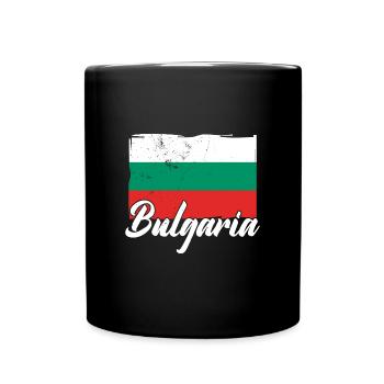 Bulgaria Bulgarian flag Sofia holiday Balkan - Full Colour Mug - black - Front