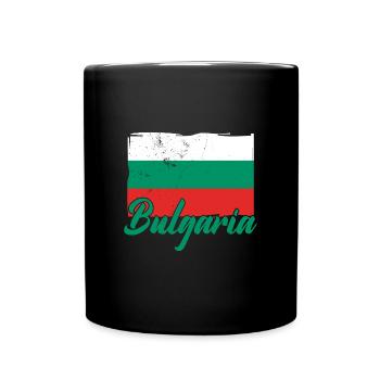 Bulgaria Bulgarian Flag Sofia Holidays Balkans - Full Colour Mug - black - Front