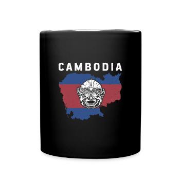 Kambodscha Reise Asien Khmer Angkor Urlaub - Tasse einfarbig - Schwarz - Vorne