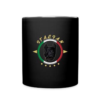 Loup du Capitole Rome Italie Antique symbole - Mug uni - noir - Devant