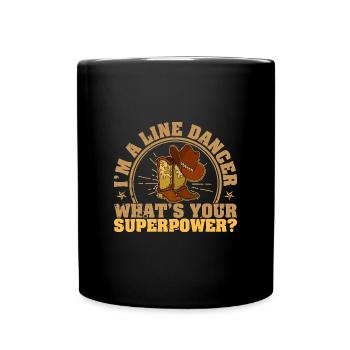 Line Dance Western Stiefel Tanzen Cowboy - Tasse einfarbig - Schwarz - Vorne