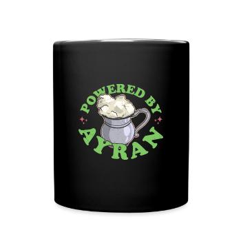 Ayran Gericht Türkei National Türkisch Döner - Tasse einfarbig - Schwarz - Vorne