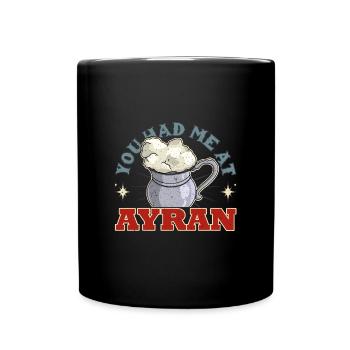 Getränk Türkisch National Ayran Türkei Joghurt - Tasse einfarbig - Schwarz - Vorne