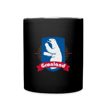 Grönland Dänemark Inuit Religion Thulemand - Tasse einfarbig - Schwarz - Vorne