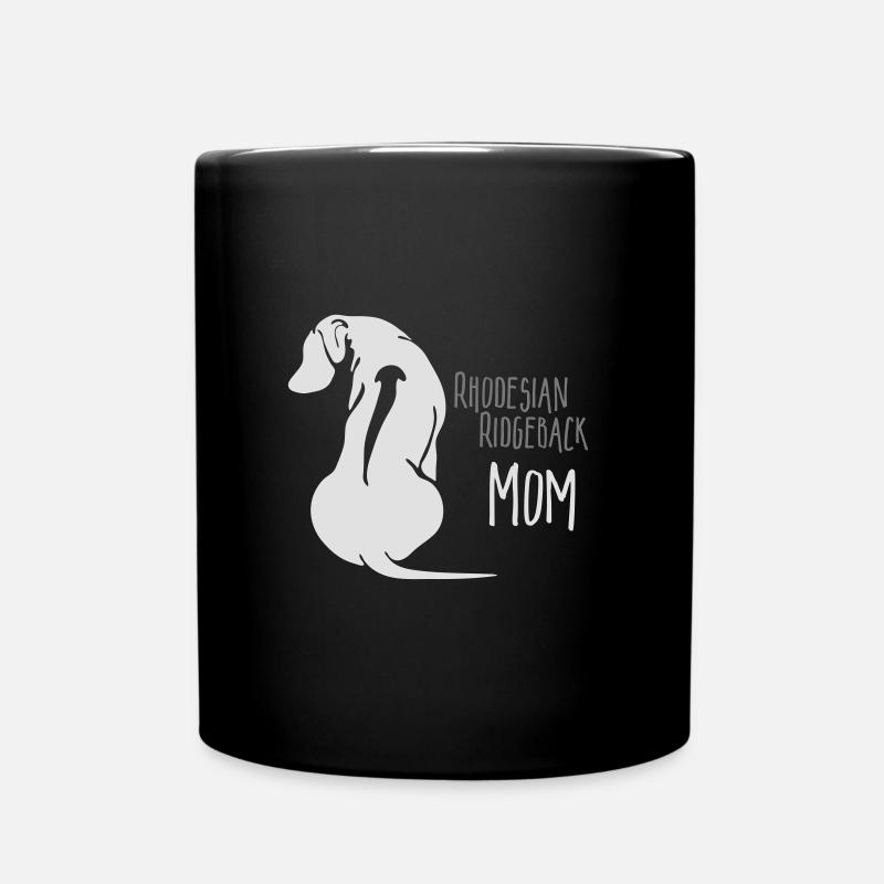Rhodesian Ridgeback Mom - Tasse einfarbig - Schwarz