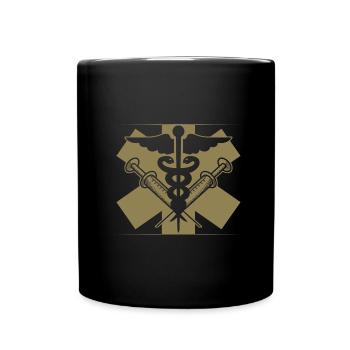 Medic icône médecin médecin infirmière - Mug uni - noir - Devant