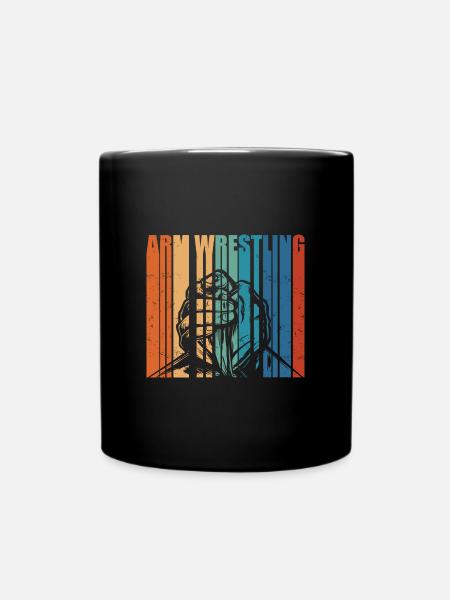 Arm wrestling - Full Colour Mug - black