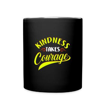La gentillesse prend du courage contre l’intimidation - Mug uni - noir - Devant