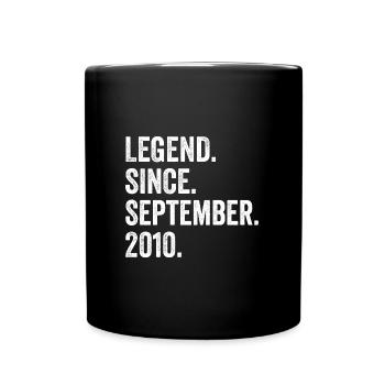 12 Years Old Legend Since September 2010 12th - Full Colour Mug - black - Front