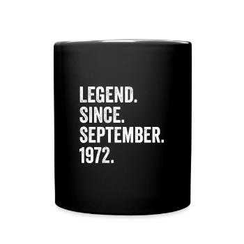 Légende depuis septembre 1972 50e anniversaire - Mug uni - noir - Devant