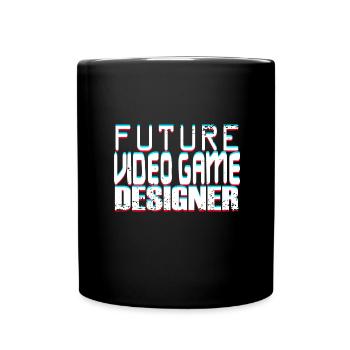Future Video Game Designer - Tasse einfarbig - Schwarz - Vorne