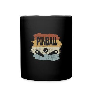 Pinball Retro Arcade Flipper Wizard Extra Ball - Mug uni - noir - Devant